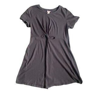 GUC Mossimo Peek-A-Boo Mini T-Shirt Dress-Gray-Size Medium-GUC